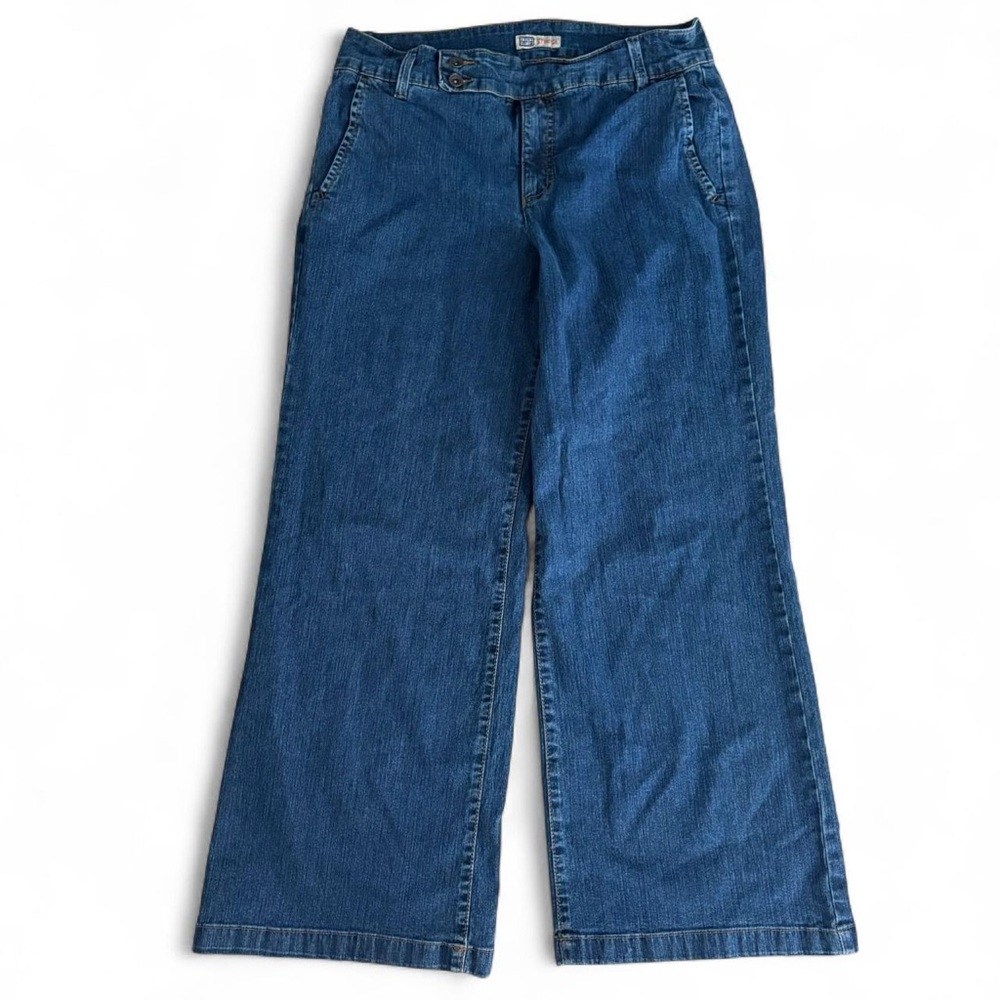 Vintage faded glory stretch blue denim jeans